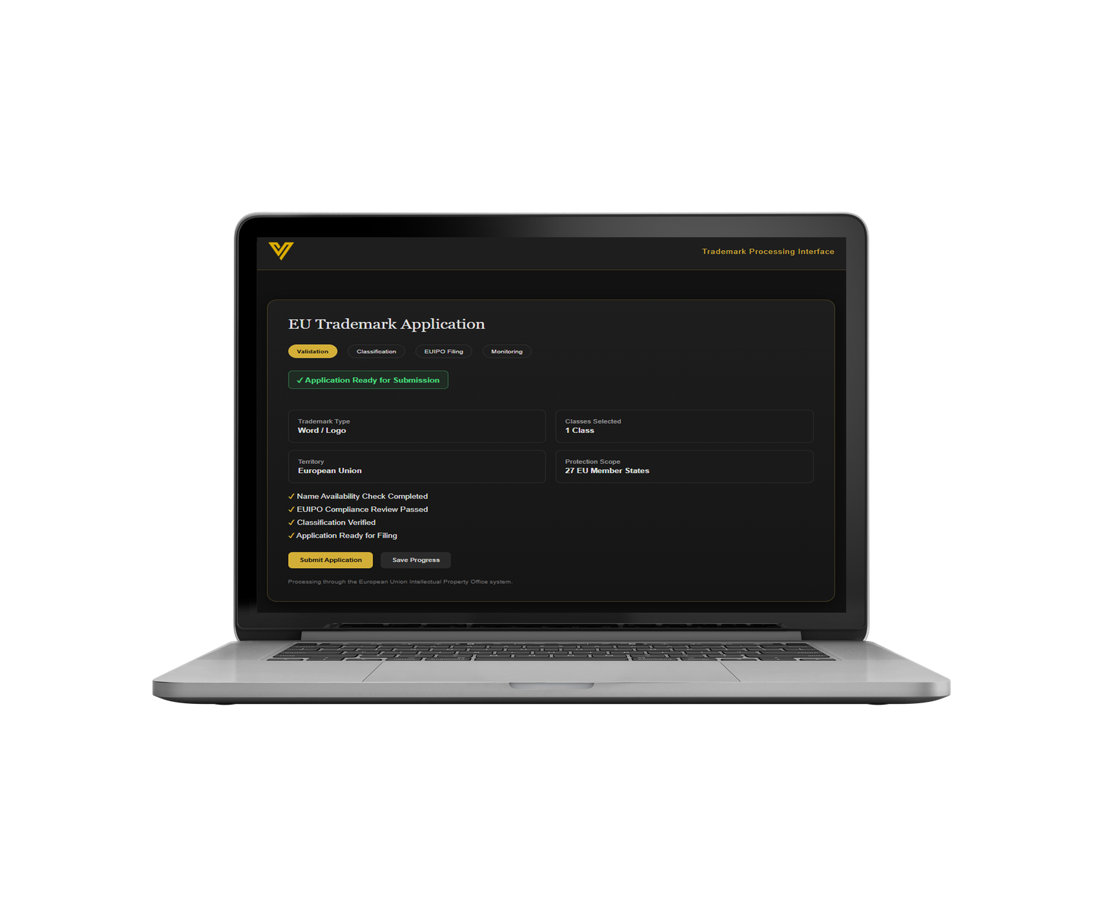 EU Trademark Registration Process – EUIPO Filing Dashboard